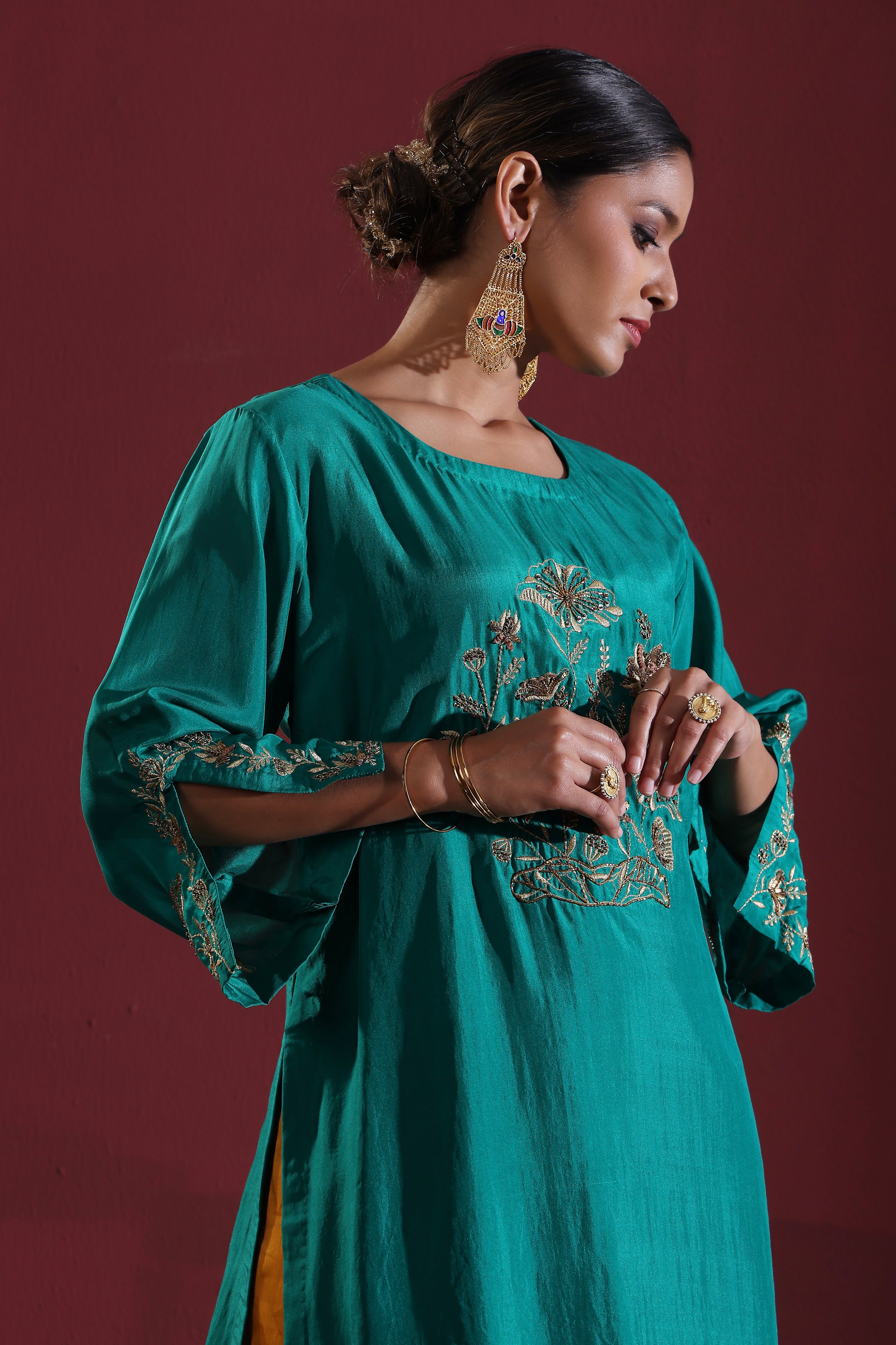 Gulmohar kurta set