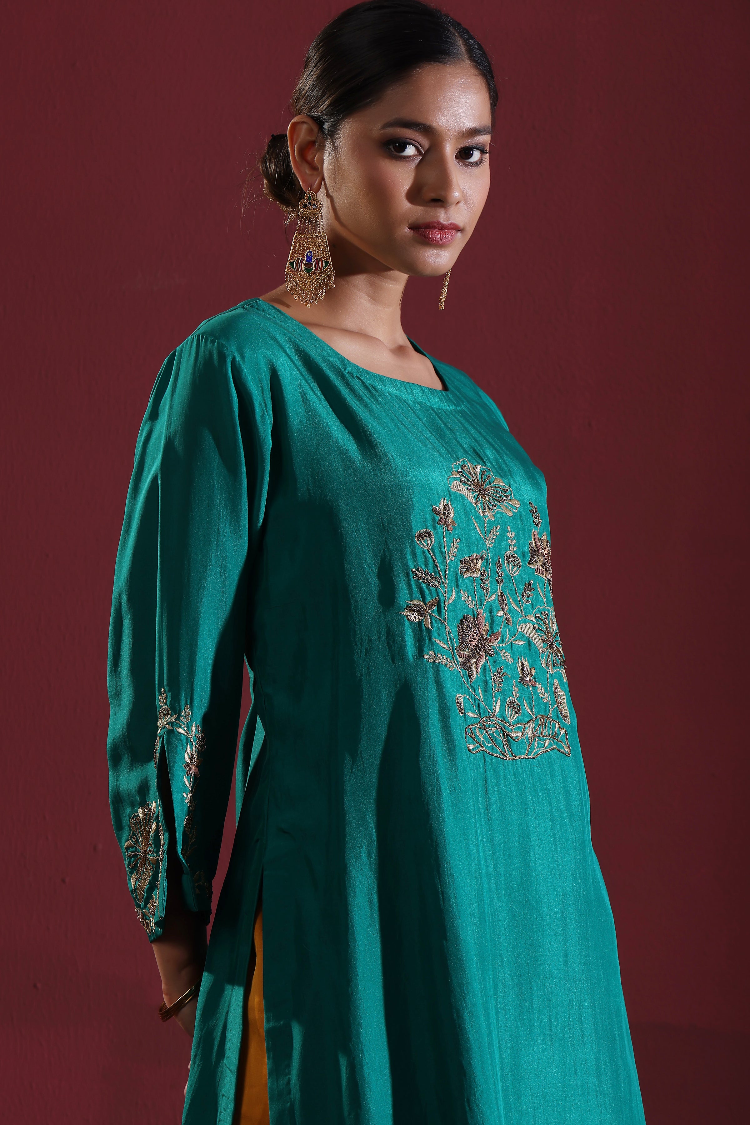 Gulmohar kurta set